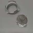 54mm Dosing Funnel Espresso Puck Screen Set KNODOS Grinder Trigger Portafilter Funnel and Filter Compatible with Breville 54mm Portafilters (Silver)