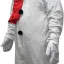 Christmas Snowman Costume Cosplay Mascot Costume for Adult Party Costume (Red)