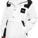 GRAY MONSTER Mens Hiking Outdoor Recreation Softshell Jackets Waterproof Lightweight Jacket Rain Hood Windbreakers Raincoats (Size M)