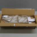 BAYKA Floating Shelves for Bedroom Decor, Wall Shelves for Storage, Wall Mounted Rustic Wood Floating Shelf for Books,Corner Shelf for Bathroom,Kitchen,Living Room(Black and GoldSet of 4) (16-inch Mixed)