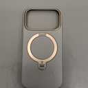 TORRAS Organic Leather for iPhone 17 Pro Case with Stand, Fit for Magsafe, 360 Spin Stand with Camera Control, Premium Leather Durable Stylish Q3 VegSkin for iPhone 17 Pro Phone Case, Cloud White