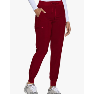 COZYFIT Womens Scrub Pants - Soft Stretch Yoga Style with 5 Pockets, Slim Fit Jogger Scrubs Pants for Women Tall, M