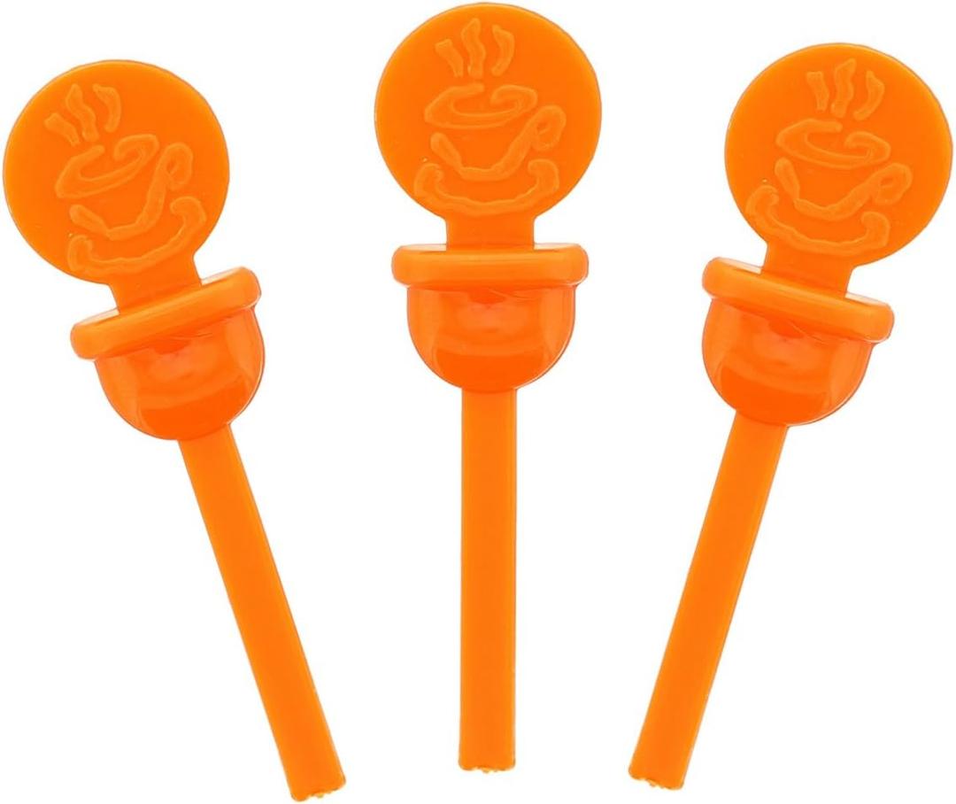 StixToGo Beverage Plugs - Leak Prevention Coffee Accessory for Hot Drinks, Disposable Coffee Stoppers, Fits Standard Lids - Orange, 2", Pack of 400