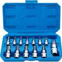 Hex Bit Socket Set Premium S2 Alloy Steel | 13-Piece Metric 2mm - 14mm Allen Socket Kit