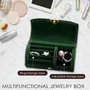 Small Travel Jewelry Box, Portable Jewelry Organizer Case for Women and Girls, Travel Essentials (Light Gray)