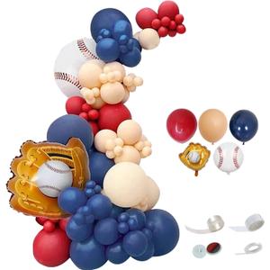 Baseball Balloon Arch Garland,112 Pcs Rookie of The Year 1st Birthday Decorations Balloon Garland Kit for Sports Balloons Theme Party Outdoor Sports Celebration Christmas Day Decoration