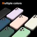 iPhone 16 Plus Case, Slim Thin Ultra Flexible Silicone Phone Case for iPhone 16 Plus, Gel Rubber Soft Skin Silicone Protective Case, Feels Good to Touch, Drop Protection (Purple)