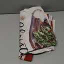 6 Pcs Christmas Chair Covers Christmas Chair Back Covers Xmas Chair Protector Slipcovers Washable Winter Dining Room Seat Covers for Home Hotel Kitchen Decorations 