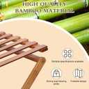 Bamboo Shoe Rack 6 Tier Foldable Shoe Rack Narrow Vertical Shoe Organizer Free Standing Shelf, Multifunctional Slim Storage for Entryway, Corner, Bedroom, Hallway, Walnut Color