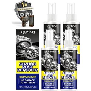 4PC Rust Remover for Metal Spray evaporust Iron Out Heavy Duty car Cleaner Dissolver evapo Lubricant Converter Stain on Best Tools wangle Powerful Wet and Forget Highly