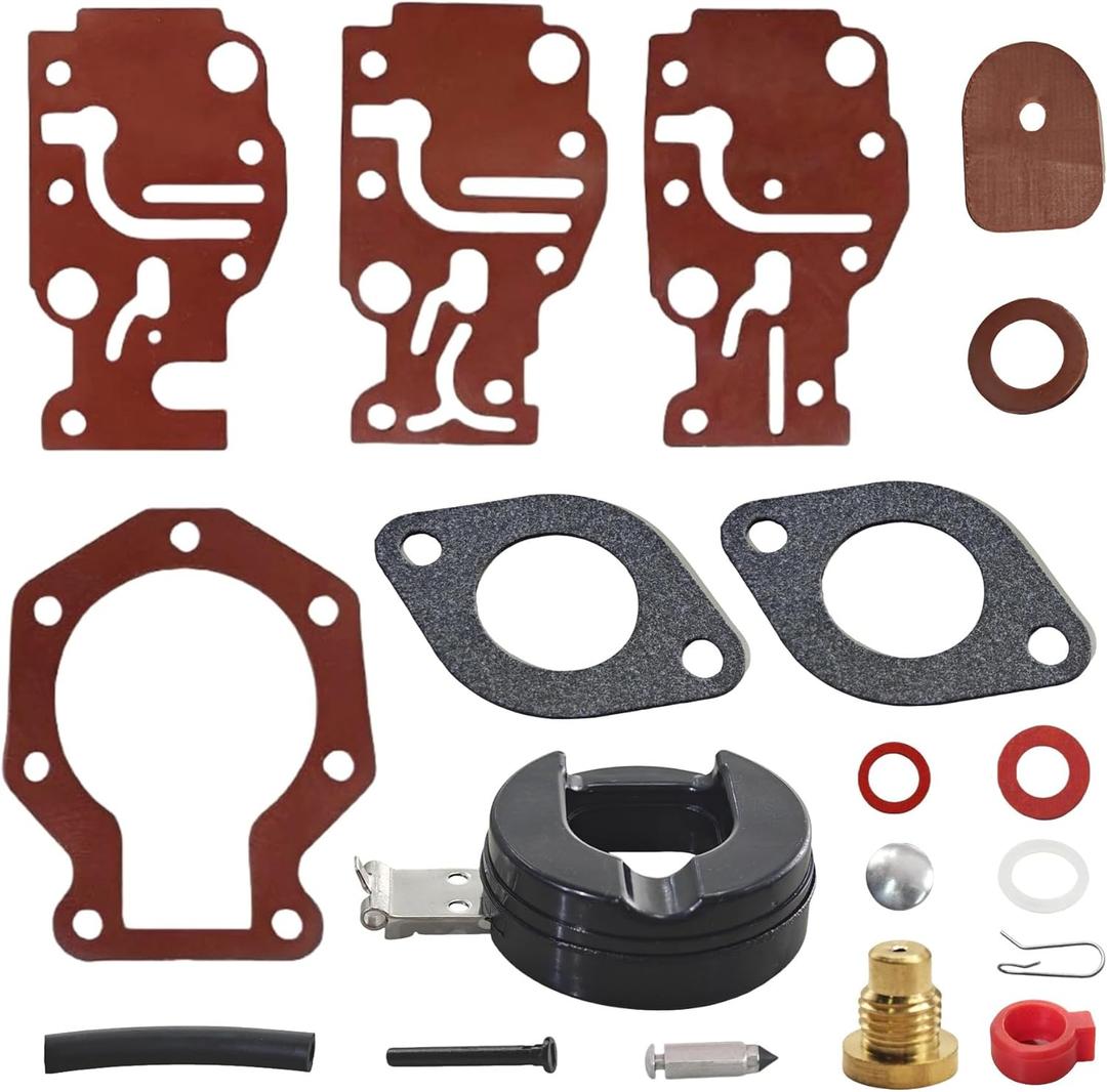 439073 Carburetor Rebuild Kit for Johnson Evinrude 6 8 9.9 15 20 HP Outboard Engine 436359 431897 18-7219 439073 Carburetor Rebuild Kit for Johnson Evinrude 6 8 9.9 15 20 HP Outboard Engine 436359 431897 18-7219