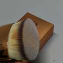 Angled Foundation Kabuki Brush High Density Face Body Kabuki Makeup Brush for Liquid Foundation Powder Cream Contour Buffing Stippling Blending (Gold)