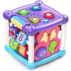 VTech Busy Learners Activity Cube, Purple (Standard Packaging, Purple)