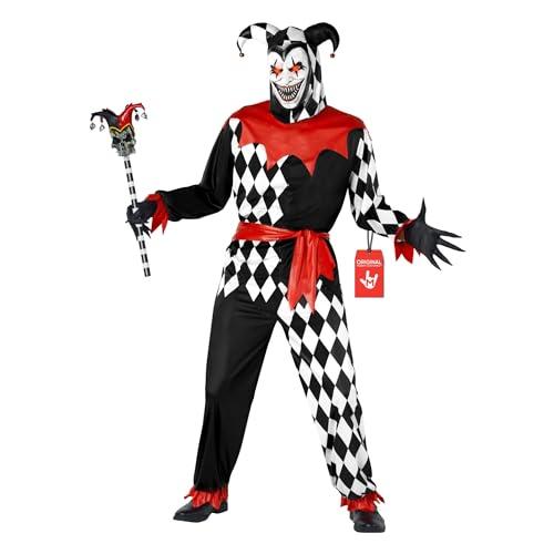 Morph Evil Jester Costume Men, Adult Jester Costume, Scary Halloween Costumes, Halloween Costumes For Men, Medium