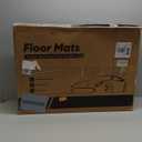 3 PCS CreekT All Weather Floor Mats for Chevy Silverado Crew Cab & for GMC Sierra 1500 2014-2018; 2500/3500 HD 2015-2019 Crew Cab, Waterproof TPE Rubber OEM Car Floor mats