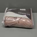 MAIHER 2 Panels Pink Full Blackout Linen Pinch Pleat Curtains Back Tab Drapes for Nursery Room Girls Bedroom, Noise Reducing Light Blocking Double Pleated Drapes for Light Sleepers, W40 x L96