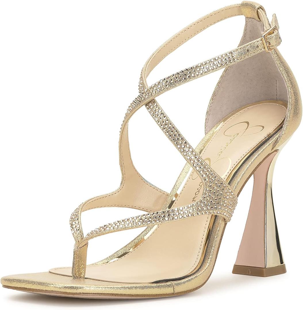 Jessica Simpson womens Catarina High Heel Sandal (7.5, Gold)
