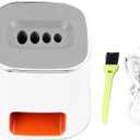 Sunflower Seeds Peeler, Automatic Melon Seed Peeling Machine USB Melon Seed Sheller Opener, Four Hole Different Sizes Sunflower Peeler, White