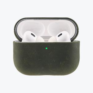 RustBend Leather Case for AirPods Pro 3, Battle-Worn Vintage Finish, Rugged Luxury,Handmade Full-Wrap Case,Handmade RustBend Crazy Horse Leather (Forest Green)