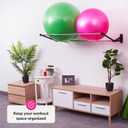 Exercise Ball Holder | Organize Your Space | Wall Mounted Rack | Yoga Ball Holder | Exercise Wall Mount | Fitness Therapy & Stability Rack | For Gyms, Studios, Home Gyms