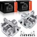A-Premium Disc Brake Caliper Assembly with Bracket Compatible with Select Toyota Models - RAV4 2012 2013 2014 2015 2016 2017 2018 - Rear Driver and Passenegr Side, 2-PC Set