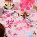 Tallew 42 PCS Cowboy Cake Decorations Cowgirl Cake Topper for Cow Western Theme Party Birthday Baby Shower Favors Supplies(Cowgirl Style)