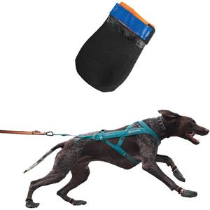 Non-stop dogwear Protector Booties, 4-Pack of Dog Booties for Hot Pavement and Rough Surfaces with Anti-Slip, Waterproof and Comfortable for Large Dogs (Extra Large)