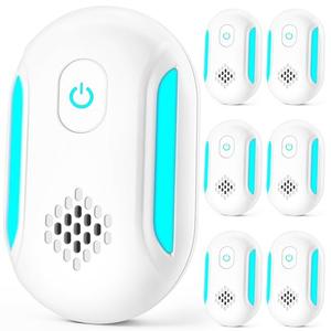 Ultrasonic Pest Indoor Repeller for Roach, Mouse, Rodent, Bugs, Mosquito, Spider, Mice, Ant, Plug-in Control Electronic Repellent 2 Mode (5 Pack)