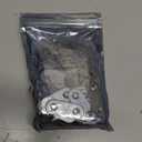 Pack of 50 Flat Corner Brace Plates Metal Joining Plates Connector Repair Bracket with Fixing Screws,,1.57inchx0.6x0.08 inch-2 Holes,Stainless Steel, Silver Color