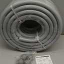 1 inch 100ft Liquid-Tight Conduit and Connector Kit,Flexible Non-Metallic Liquid Tight Electrical Conduit Kit with 5 Straight and 3 90-Degree Connector Fittings,1in. Dia