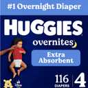 Huggies Overnites Diapers Size 4, 116 Count (2 Packs of 58)