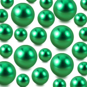 150Pieces Floating NO Hole Pearls for Centerpiece Glass Vases,Floating Green Pearls Beads for Tall Vase Filler Floatings Candles for Wedding Table Decor