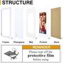 decorUhome 5x7 Picture Frame Set of 10, Display Photos 4x6 with Mat or 5x7 Unmatted for Picture Frames Collage Wall Decor, White