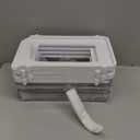 Delamu 2-Tier Multi-Purpose Bathroom Under Sink Organizers and Storage, Stackable Kitchen Pantry Organization, Pull Out Medicine Cabinet Organizer with Movable Dividers, White, 2 Pack