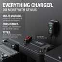 NOCO GENIUS1: 1A 6V/12V Smart Battery Charger Automatic Maintainer, Trickle Charger & Desulfator with Overcharge Protection & Temperature Compensation for Lead-Acid & Lithium Batteries