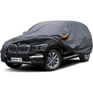 Premium Car Cover Custom Fit BMW X3/X3 M (2003-2025), 16 Layers Heavy Duty Car Cover Waterproof All Weather with Zipper Door for Sun Rain Snow Dust Uv Protection