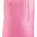 Handy Laundry Extra Large Heavy Duty Laundry Bag  30" x 40" Pink Nylon, Durable Drawstring Closure, Machine Washable, Holds Up to 60 lbs, Travel Dirty Clothes Bag, Laundry Hamper Liner