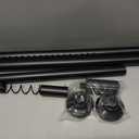 Extra Long Tension Rod 41-165inch Heavy Duty Tension Curtain Rods no Drilling Outdoor Curtain Rod for Patio,Windows,Shower,Doorway,Spring Rods Diameter 1.26inch Black
