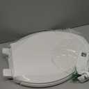 KOHLER 4636-RL-0 Cachet ReadyLatch Elongated Slow Close Toilet Seat, Soft Close Toilet Seat Quiet Lid, Contoured Grip-Tight Bumpers Installation Hardware, Apartment Essentials, White