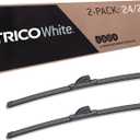 TRICO White 24" + 24" Extreme Weather Premium Winter Automotive Replacement Windshield Wiper Blades (Set of 2), Passenger and Driver Side All-Weather Beam Wiper Blades for Select Vehicle Models (24" + 24" Pair Pack)