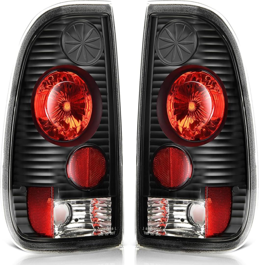 AUTOSAVER88 Tail Lights Compatible with 1997-2003 Ford F-Series F150 (Fits Styleside Models ONLY), 2004 F150 Heritage, 1999-2007 Ford F-250 F-350 F-350 Super Duty Pickup Truck Clear Lens