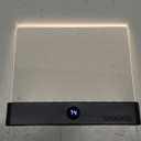 Book Light, Rechargeable Clear LED Flat Reading Light with 3 Colors & Timer, Dimmable Panel Plate Lamp Book Full Page Light for Reading in Bed at Night, for Women Readers Kids Book Lovers (Black)