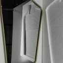 BAODANFU Gold Wall Mirror Decorative, Ornate Arch Mirror with Metal Frame, 20 x 30 inches Irregular Vanity Mirrors for Entryway, Bedroom, Dining Living Room, Over Bathroom Sink, Fireplace Mantle Decor