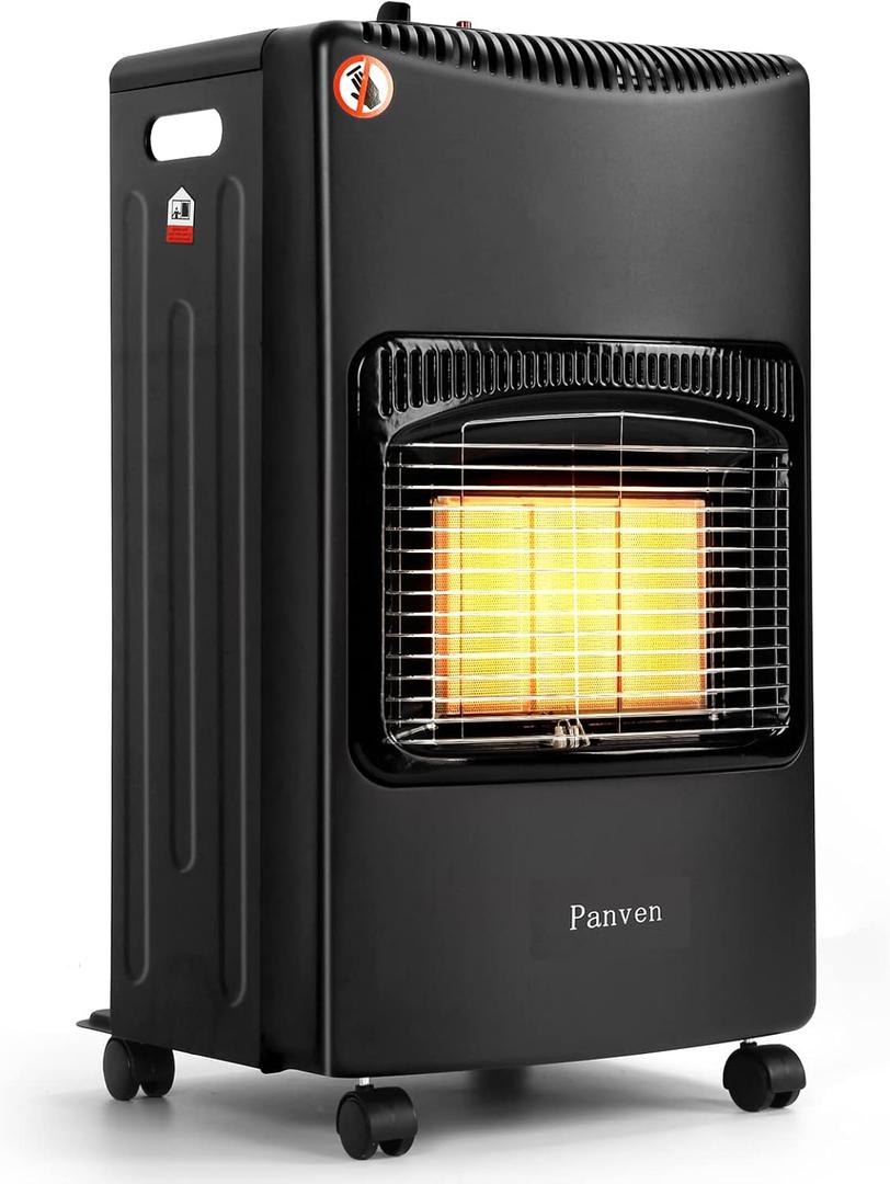 Patio Propane Heater, 18,000 BTU Portable Gas Infrared Heaters for Outdoor Use, Suitable for 20lb 30lb Propane