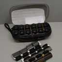 Conair Hot Rollers for Long, Medium & Short Hair, 12 Jumbo 1 ½" Heated Hair Rollers with Clips, Hot Curlers for Women, Volume & Curls,  Exclusive, Black