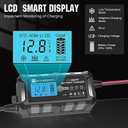 ECO-WORTHY 12V 5A Automatic Smart Battery Charger and Maintainer LCD Display for Lead Acid and Lithium (LiFePO4) Battery