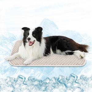 MICROCOSMOS Sleeping Pad & Pet Cooling Mat- Breathable Bubble Surface, EZ Clean. Keep Cooling for Pets, Kids and Adults in Summer.(Brown, 36" x 24")