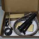 Ryuwanku Bathroom Faucet Brushed Gold Modern Waterfall Bathroom Sink Faucet with Single Handle Suitable for 1 or 3 Holes,Supply Deck Plate and Hose