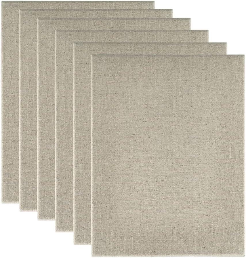 Jerry's Artarama Senso Clear Primed Linen Stretched Canvas 3/4", 6 Pack 3040" - Durable Canvas for Painting with Medium Tooth Linen Weave Surface, Ideal for Oil, Acrylic and Alkyd Colors