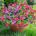 florisso Artificial Flowers for Outdoors Daisy 12 Bundles for Home Decoration, Faux Flower Fake Plants Outside Decoration with Eucalyptus UV Resistant for Planter Porch Patio Yard Garden